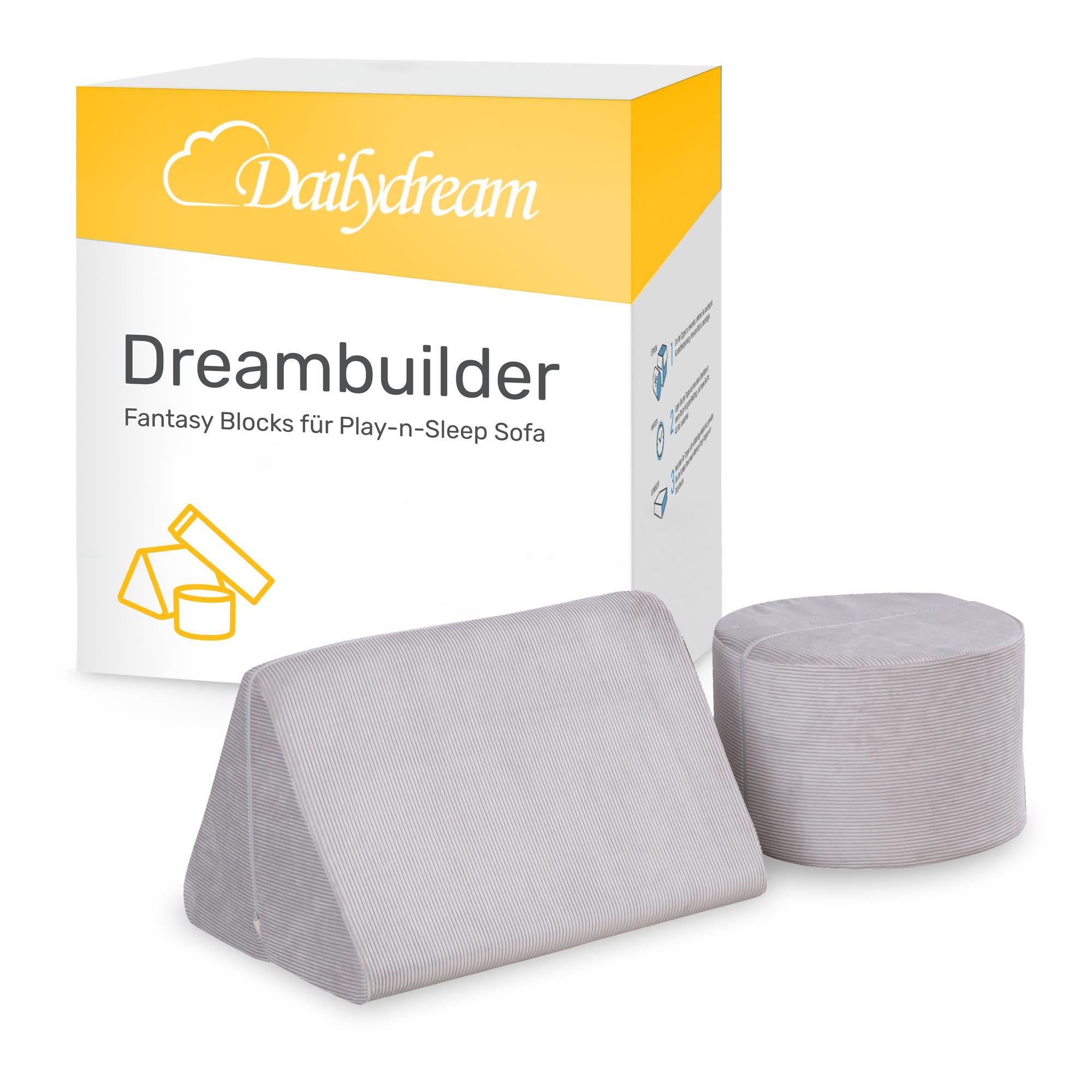 Dailydream Fantasy Blöcke für Dreambuilder Spielsofa für Kinder, Grau